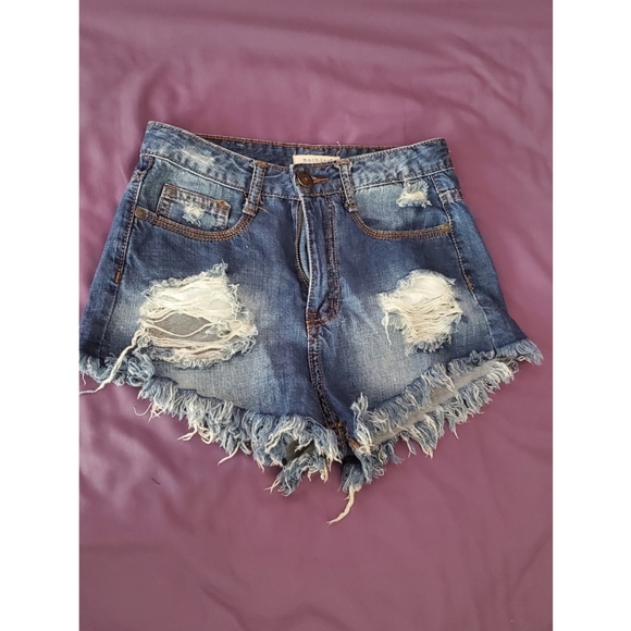 2 for $15 ~ Bodysuit + Denim shorts - Picture 6 of 11